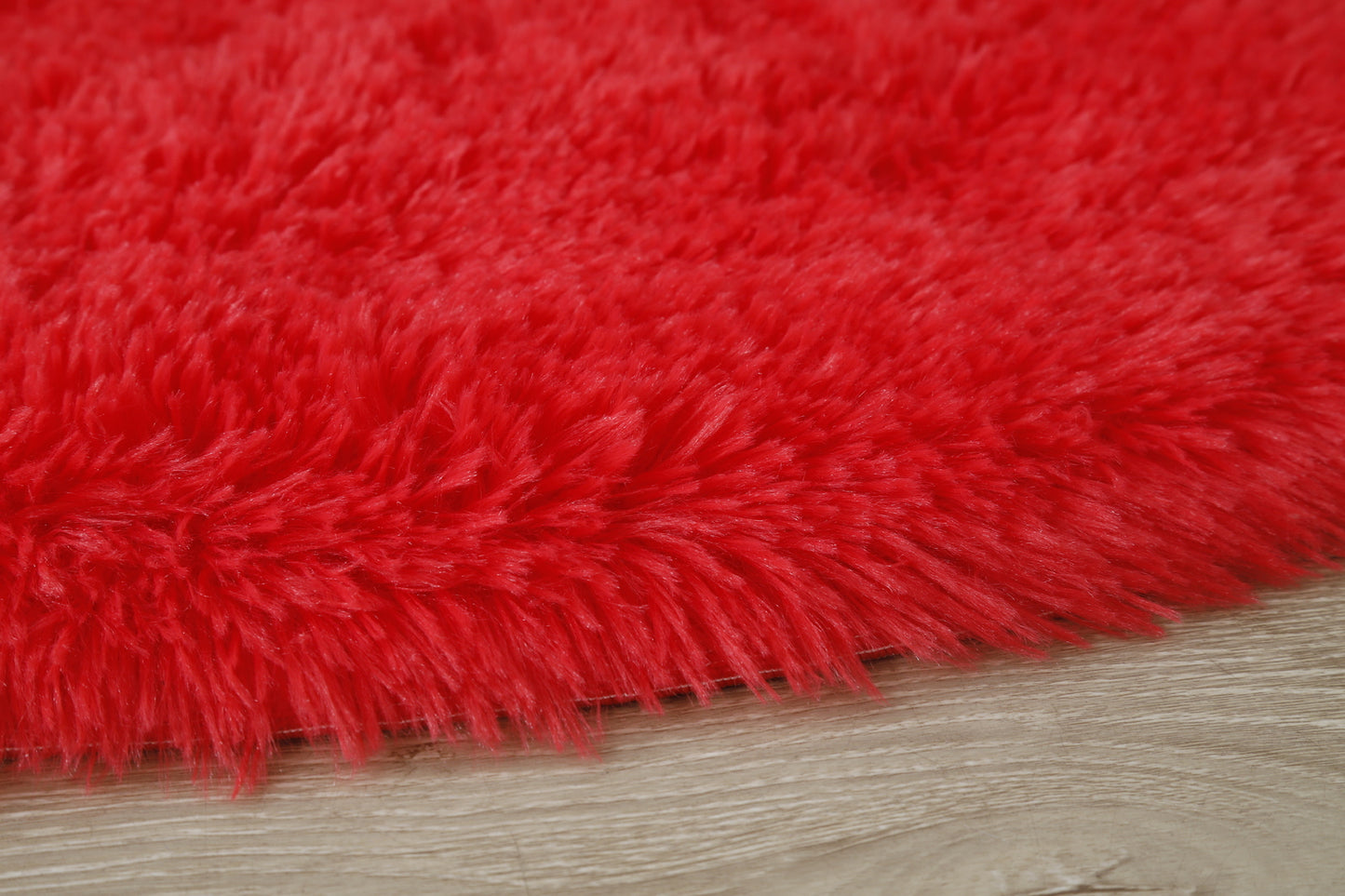 Infinity Round Shag Rug 100cm (Red)