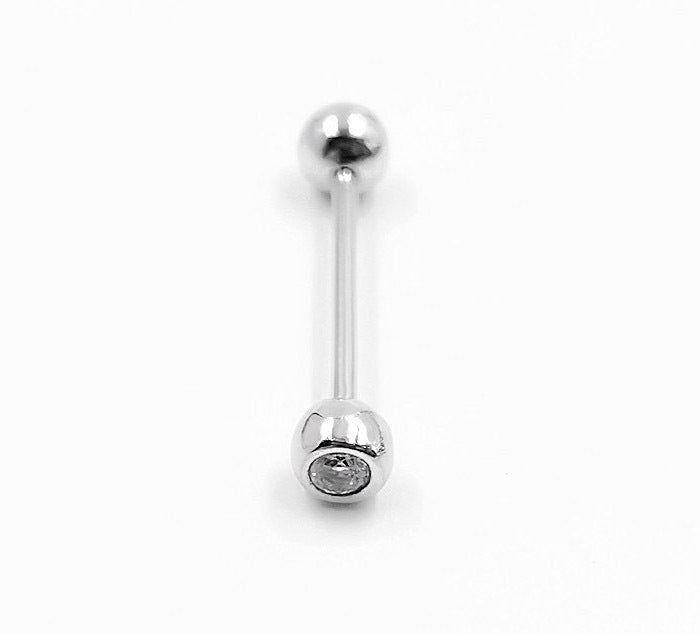 925 Sterling Silver Body Piercing Barbell Hypoallergenic Tongue Navel Jewellery