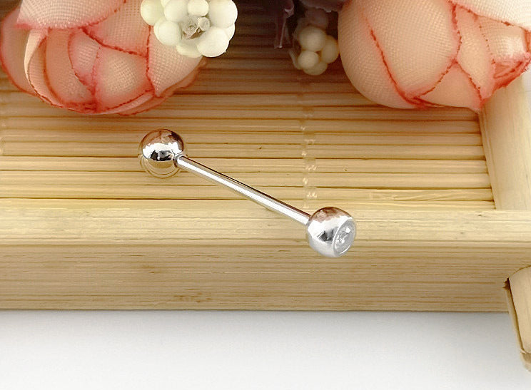 925 Sterling Silver Body Piercing Barbell Hypoallergenic Tongue Navel Jewellery