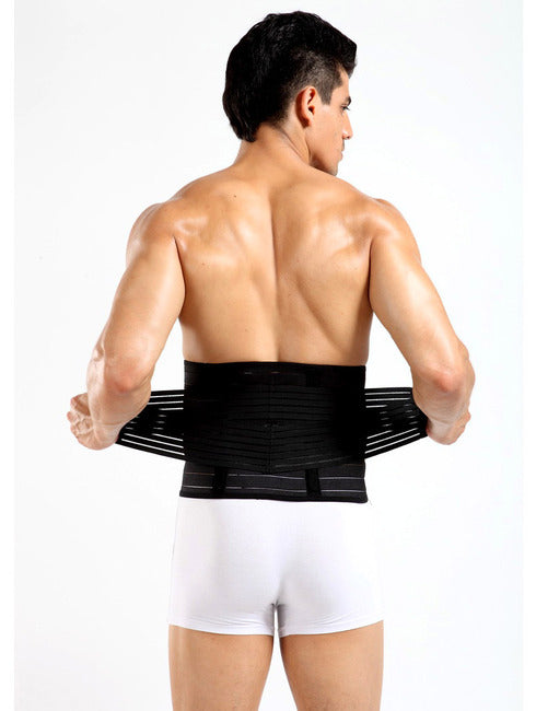 2 x Bio Waist Lower Back Support Magnetic Brace Pain Relief (Black)