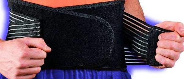 2 x Bio Waist Lower Back Support Magnetic Brace Pain Relief (Black)