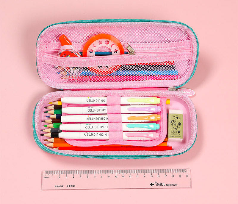 3D Unicorn Cupcake Pencil Box Case Storage Organiser