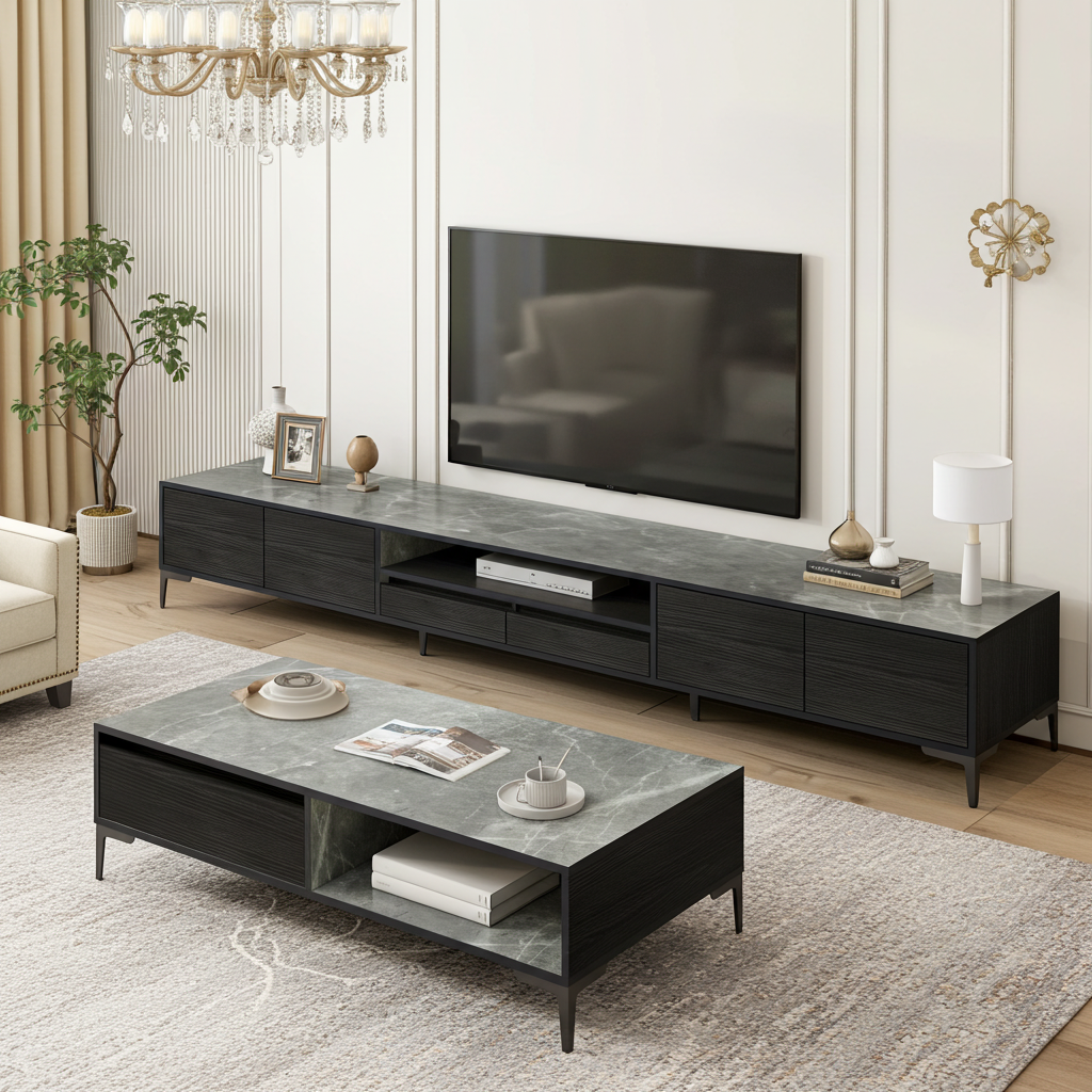 2m Minimalist TV Cabinet Entertainment Unit 200cm