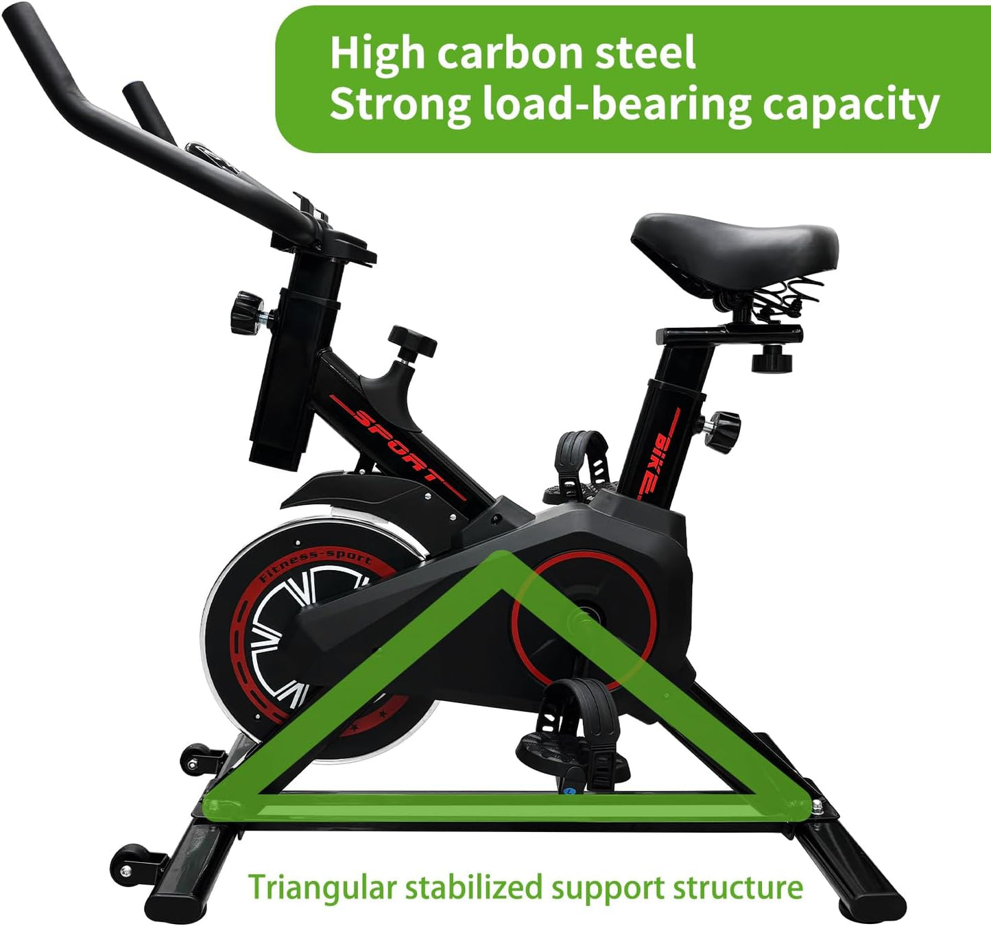 Fitplus Power Advanced Stationary Fitness Exercise Spin Bike