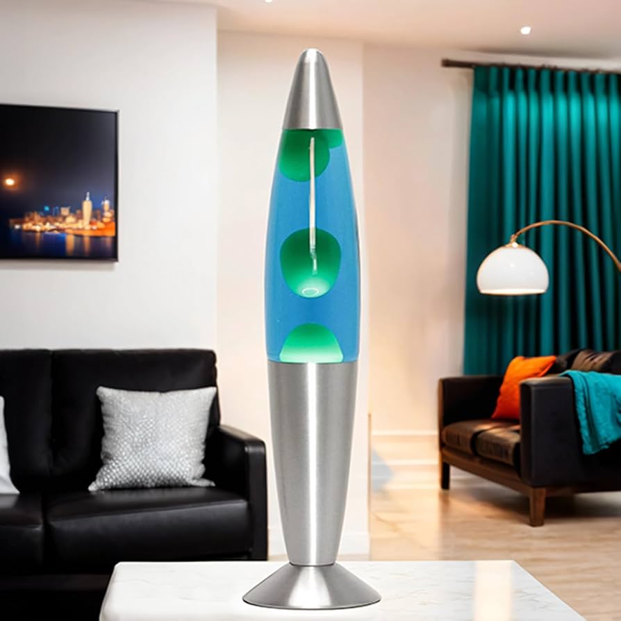 Lava Motion Volcano Lamp Home Decor Light - Blue