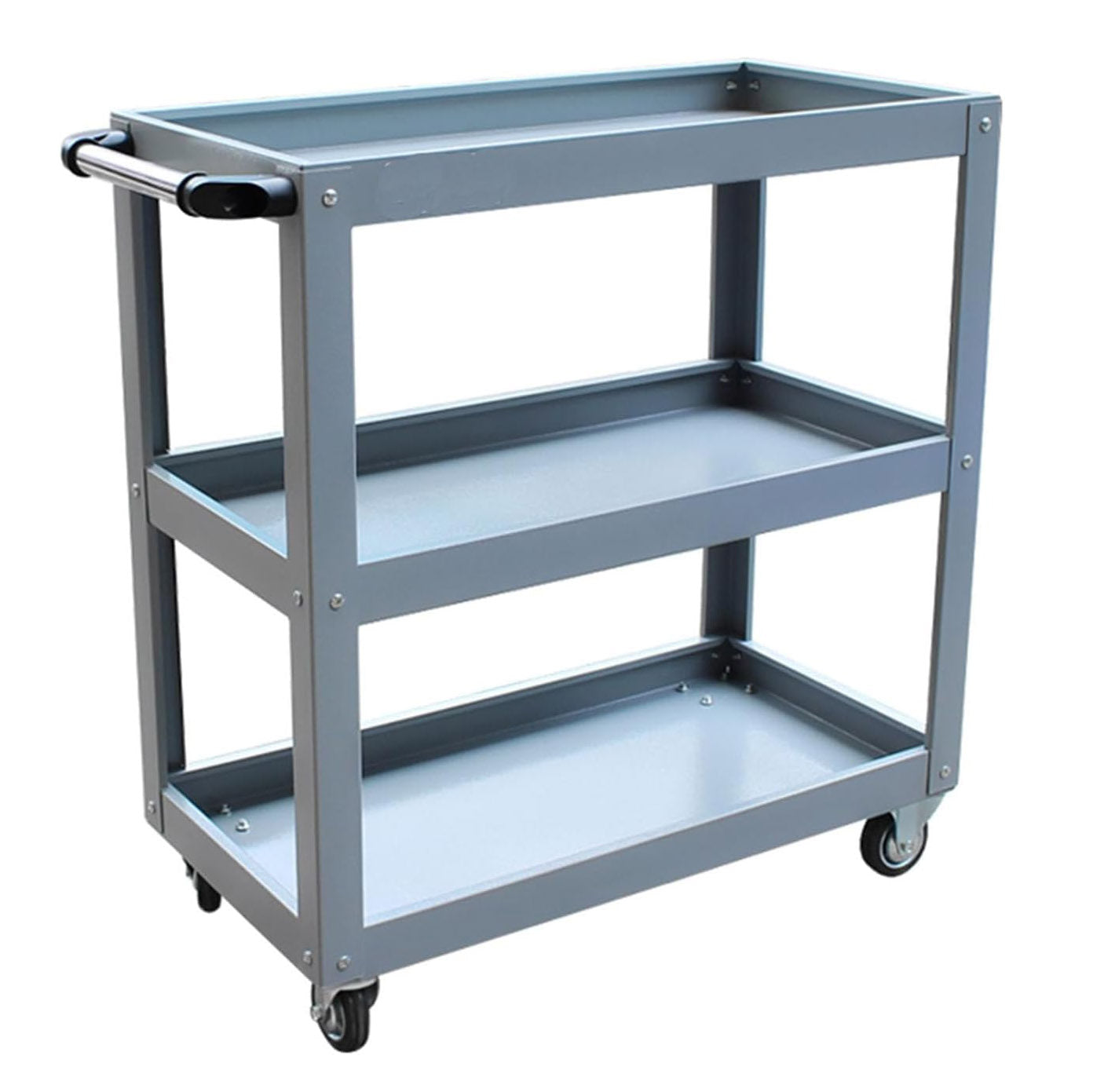 3-Tier Steel Utility Cart Tool Trolley