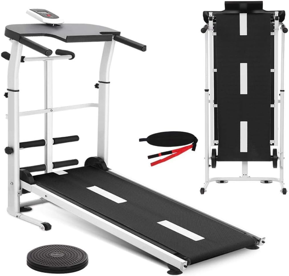 3 in 1 Multifunction Manual Treadmill, Sit Up, Waist Twister Exercise Machine