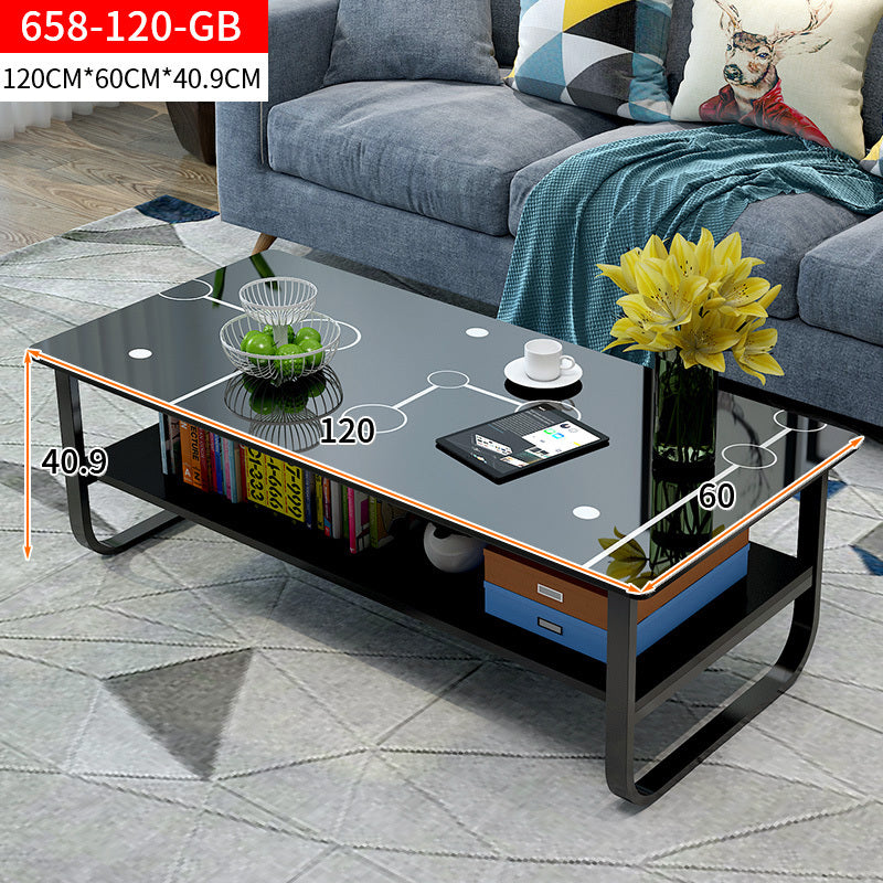 Large High Gloss Elegance Coffee Table with Shelf