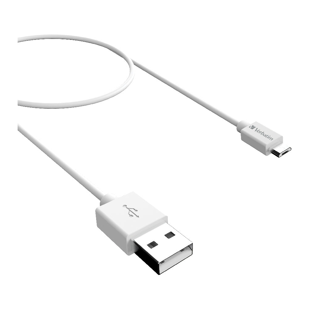Verbatim Charge & Sync Micro USB Cable 1m - White