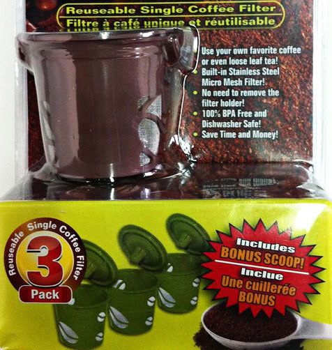 3 Pack Reusable Smart Coffee Capsule Single Coffee Filter