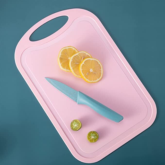7 PCS Deluxe Eco-friendly Pastel Colourful Kitchen Utensil Knife Cutting Board Set