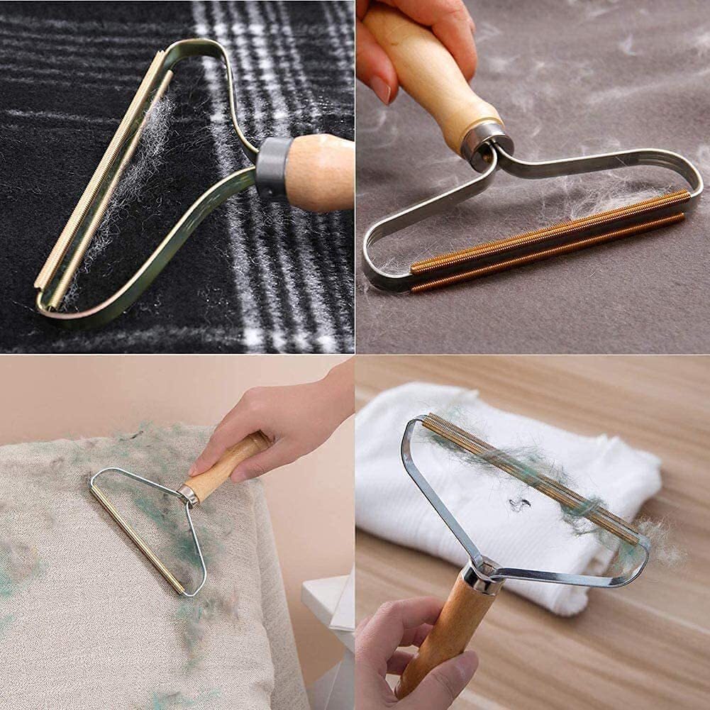 Portable Lint Remover Reusable Carpet Scraper Pet Hair Cleaner