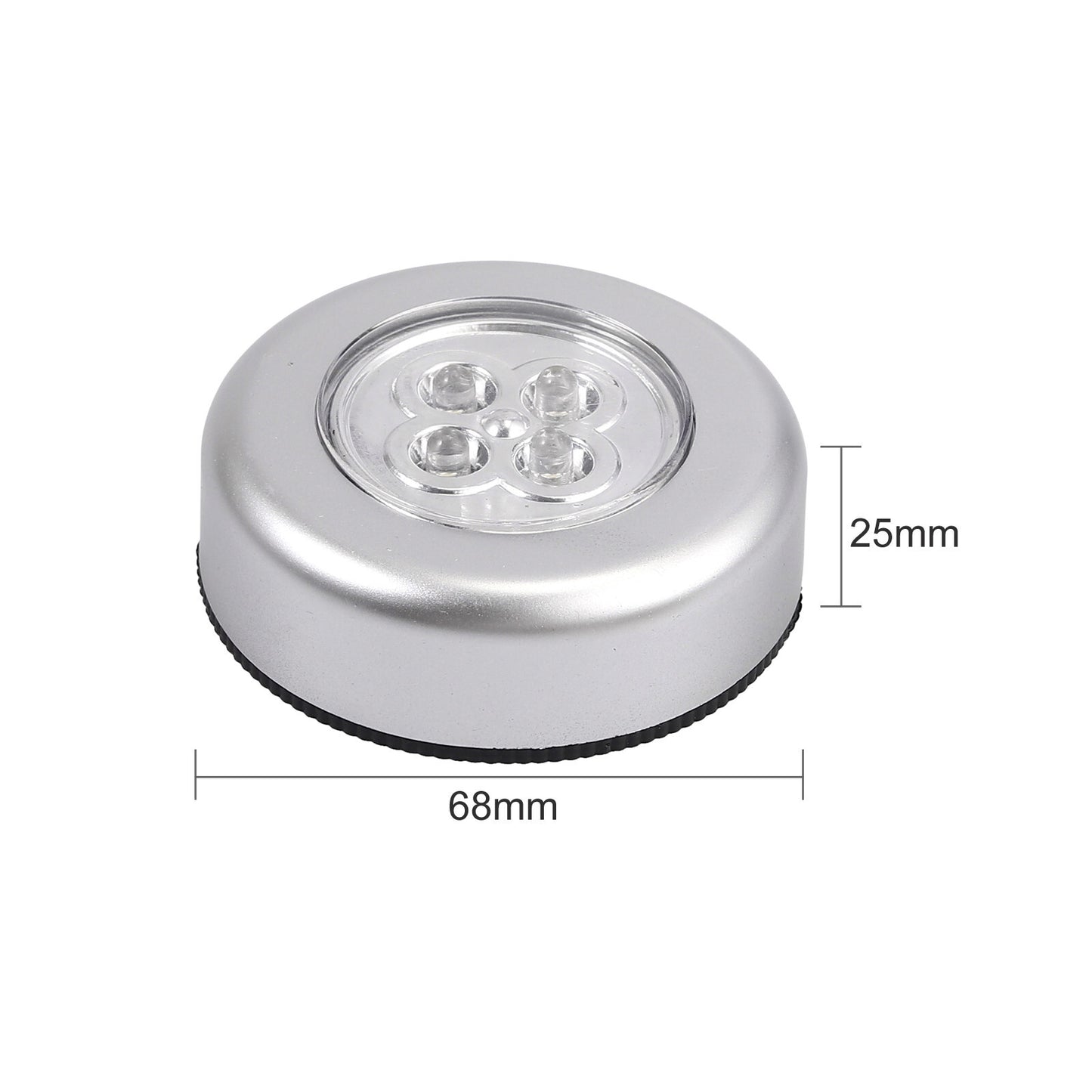 3 x Touch Control Night Light 4 LED Round Lamps