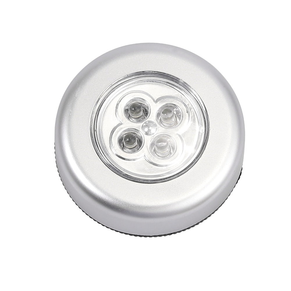 3 x Touch Control Night Light 4 LED Round Lamps