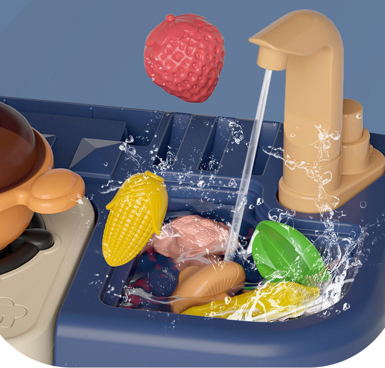 Multifunction Kitchen Kids Pretend Play Toy Set