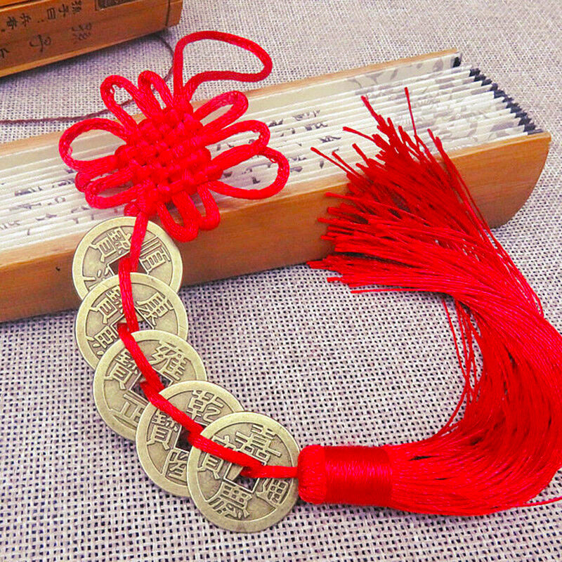 Feng Shui Coins Wealth and Success Lucky Charm Prosperity Protection Good Fortune Home Car Decor