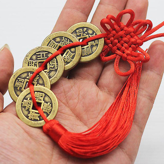 Feng Shui Coins Wealth and Success Lucky Charm Prosperity Protection Good Fortune Home Car Decor