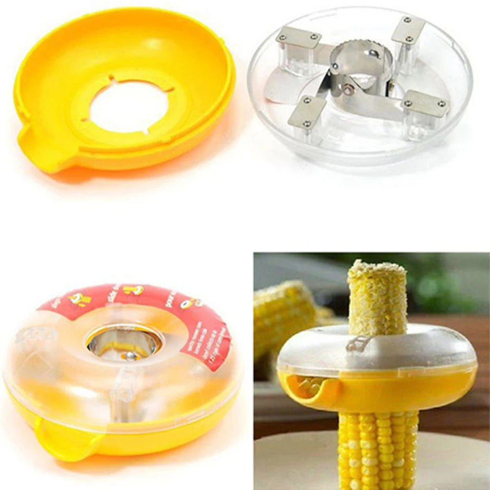 Detachable One Step Corn Kerneler / Peeler Cob Cutter Slicer