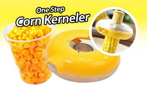 Detachable One Step Corn Kerneler / Peeler Cob Cutter Slicer