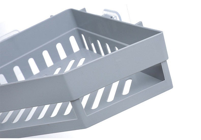 Triangle Bathroom Organizer Corner Wall Shelf Storage Rack Holder