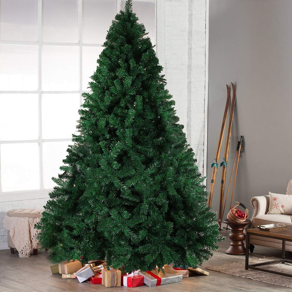2.4m Lush Traditional Green Christmas Tree 1200 Tips
