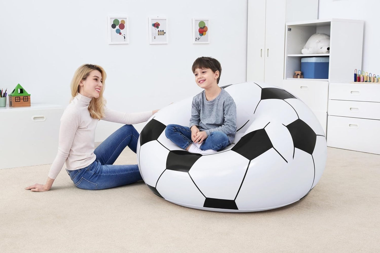 Bestway Inflatable Football Sofa Soccer Ball Chair