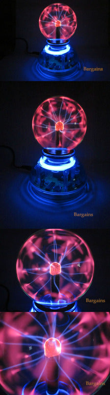 Magical Plasma Ball Night Light Lamp 3-Inch Touch USB Desk Decor Globe