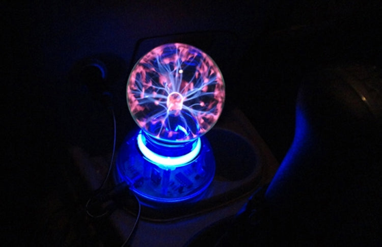 Magical Plasma Ball Night Light Lamp 3-Inch Touch USB Desk Decor Globe