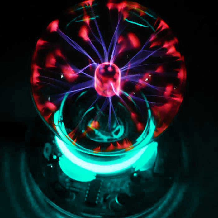 Magical Plasma Ball Night Light Lamp 3-Inch Touch USB Desk Decor Globe