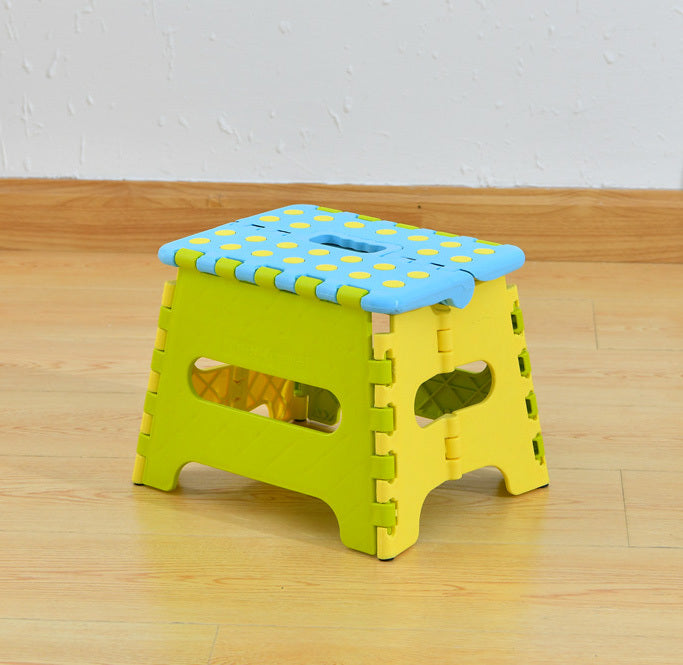 Colourful Kids Foldable Folding Step Stool (BLUE)