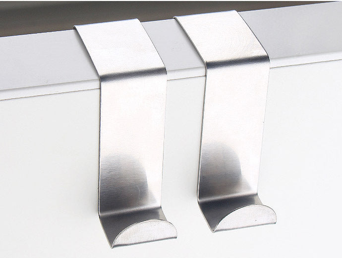 2 x Stainless Steel Door Hangers Hooks