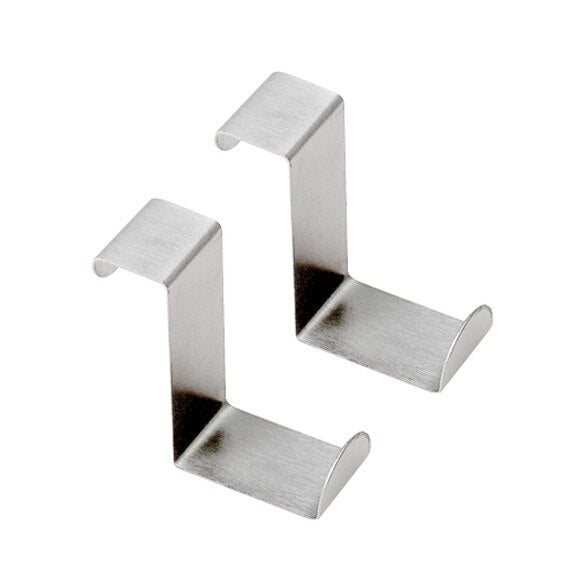 2 x Stainless Steel Door Hangers Hooks
