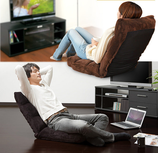Varossa Versatile Adjustable Recliner Sofa Couch Yoga Chair (Large, Black)