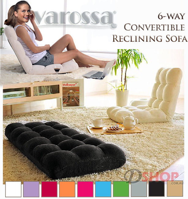 Varossa Versatile Adjustable Recliner Sofa Couch Yoga Chair (Large, Red)
