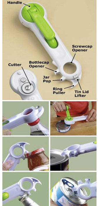 7 In 1 Kitchen Tool Can Jar Bottle Tin Opener