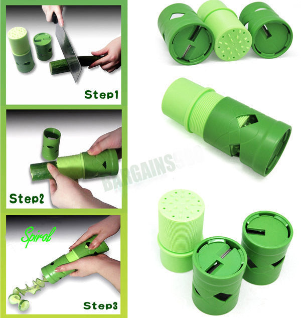2 Combo Pack: Spiral Slicer Spiralizer & Multi-purpose Processer