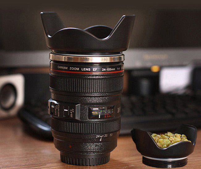 Camera Lens Stainless Steel Cup Mug