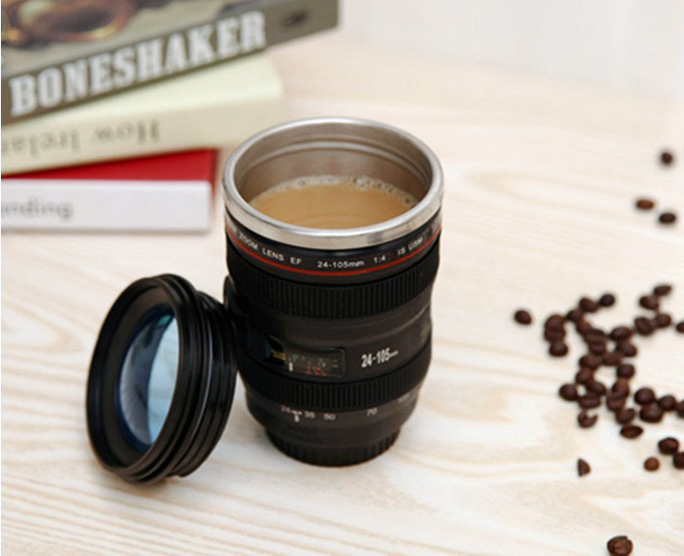 Camera Lens Stainless Steel Cup Mug