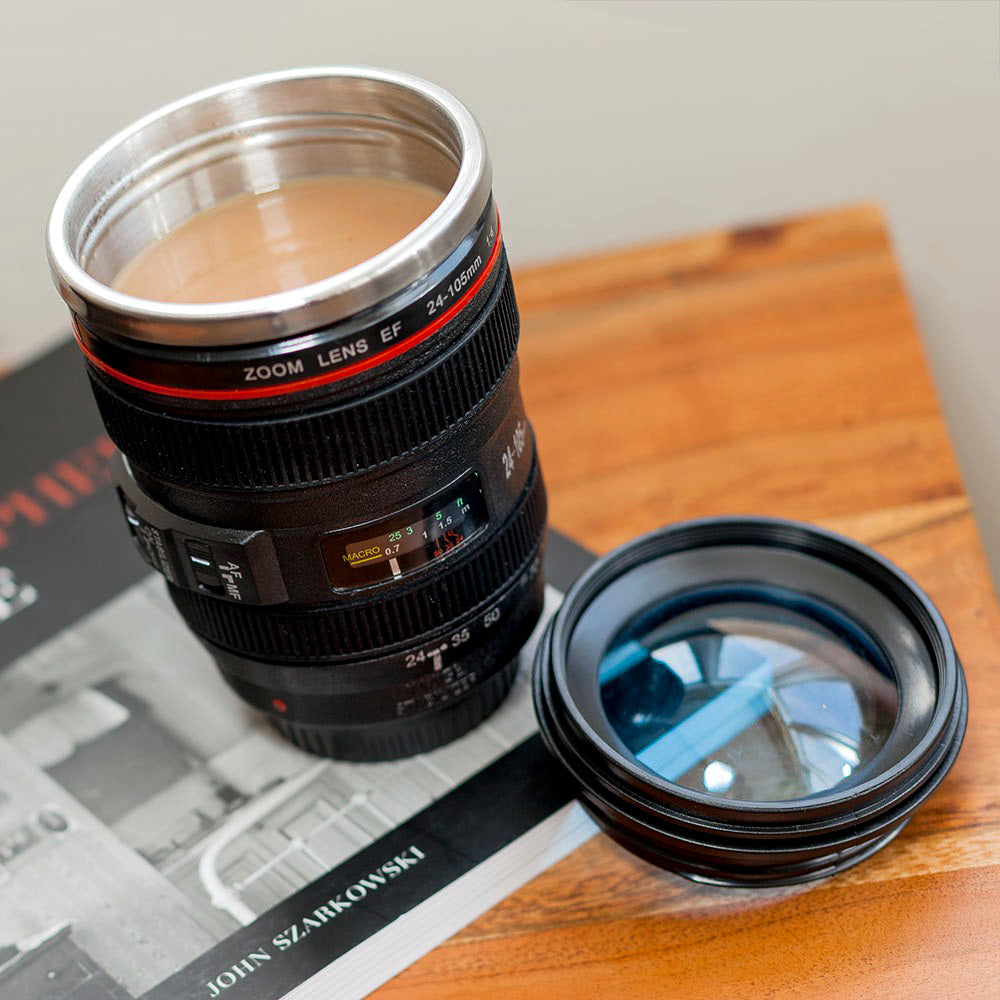 Camera Lens Stainless Steel Cup Mug