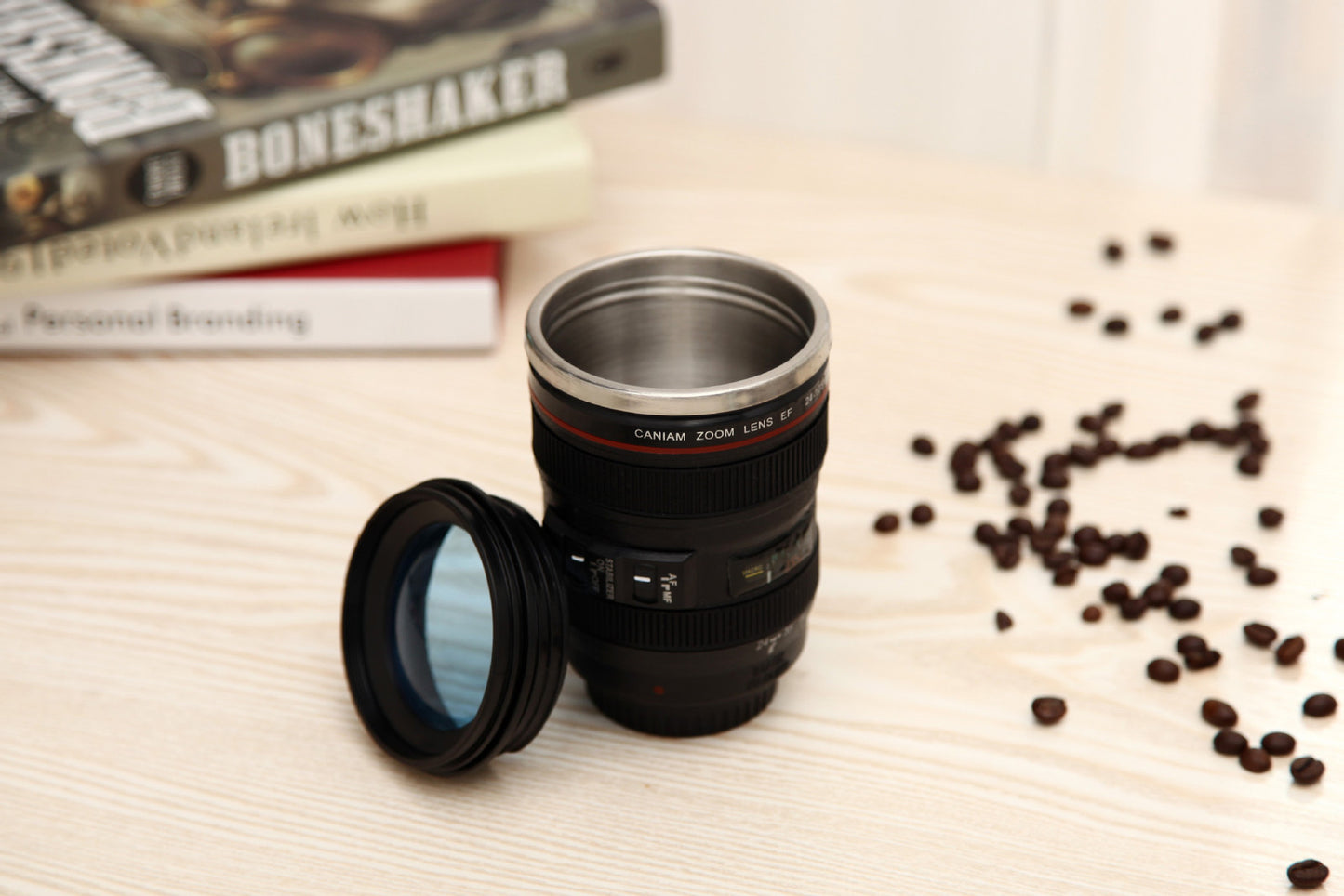 Camera Lens Stainless Steel Cup Mug