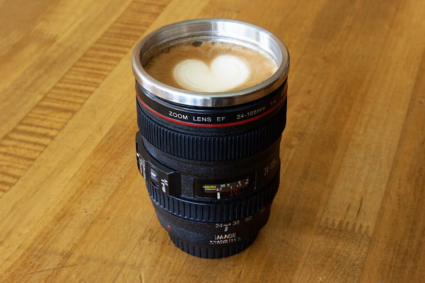 Camera Lens Stainless Steel Cup Mug