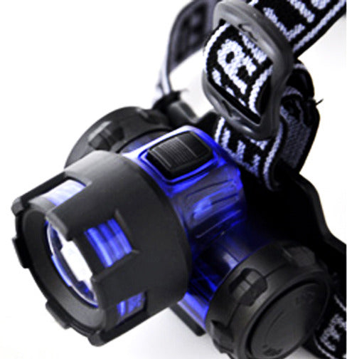Two Pack 2 x 3W LED High Power Mini Head Lamp Blue Headlight