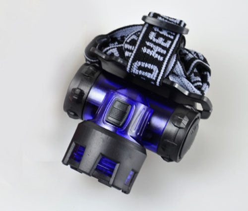 Two Pack 2 x 3W LED High Power Mini Head Lamp Blue Headlight