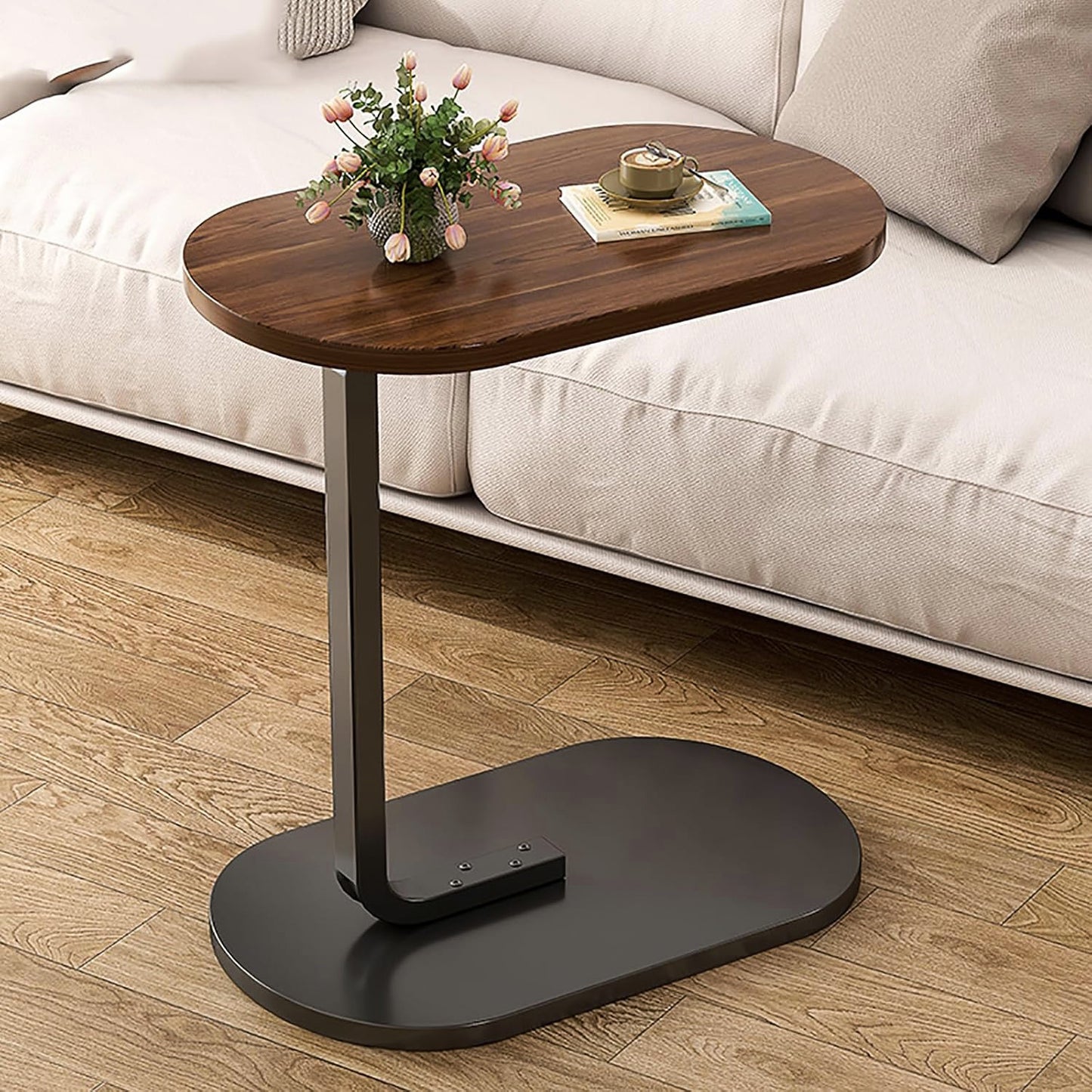 Cogency Rustic Sofa Bed Side Table Laptop Desk Accent Coffee Stand