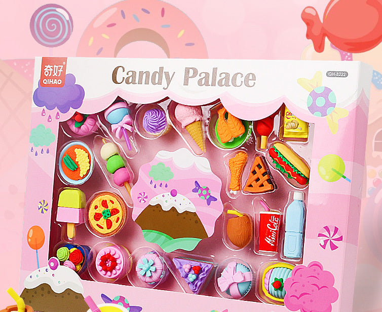 Candy Palace Eraser Set - 23 Erasers