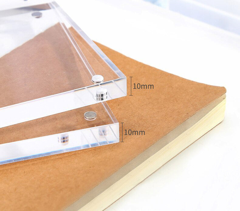 Solid Acrylic Block 3D Display Photo Frame 5 x 7