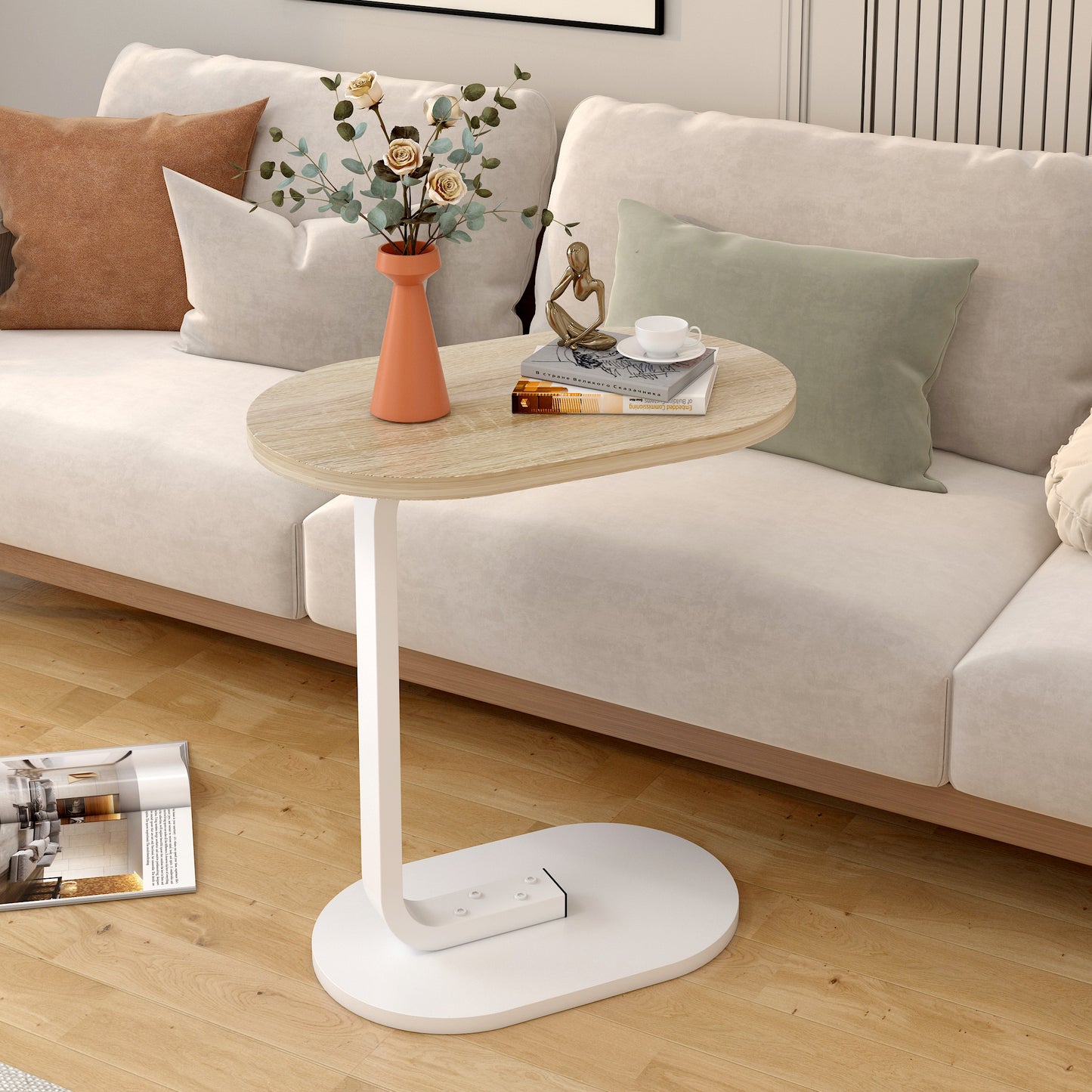 Cogency Sofa Bed Side Table Laptop Desk Accent Coffee Stand