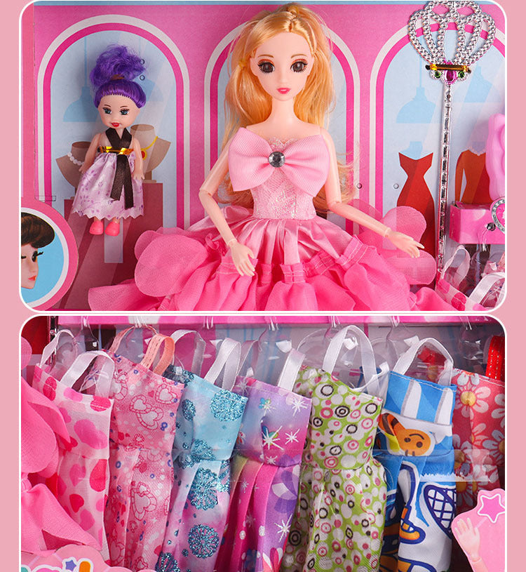 Large Dolls & Clothes Girls Play Gift Set