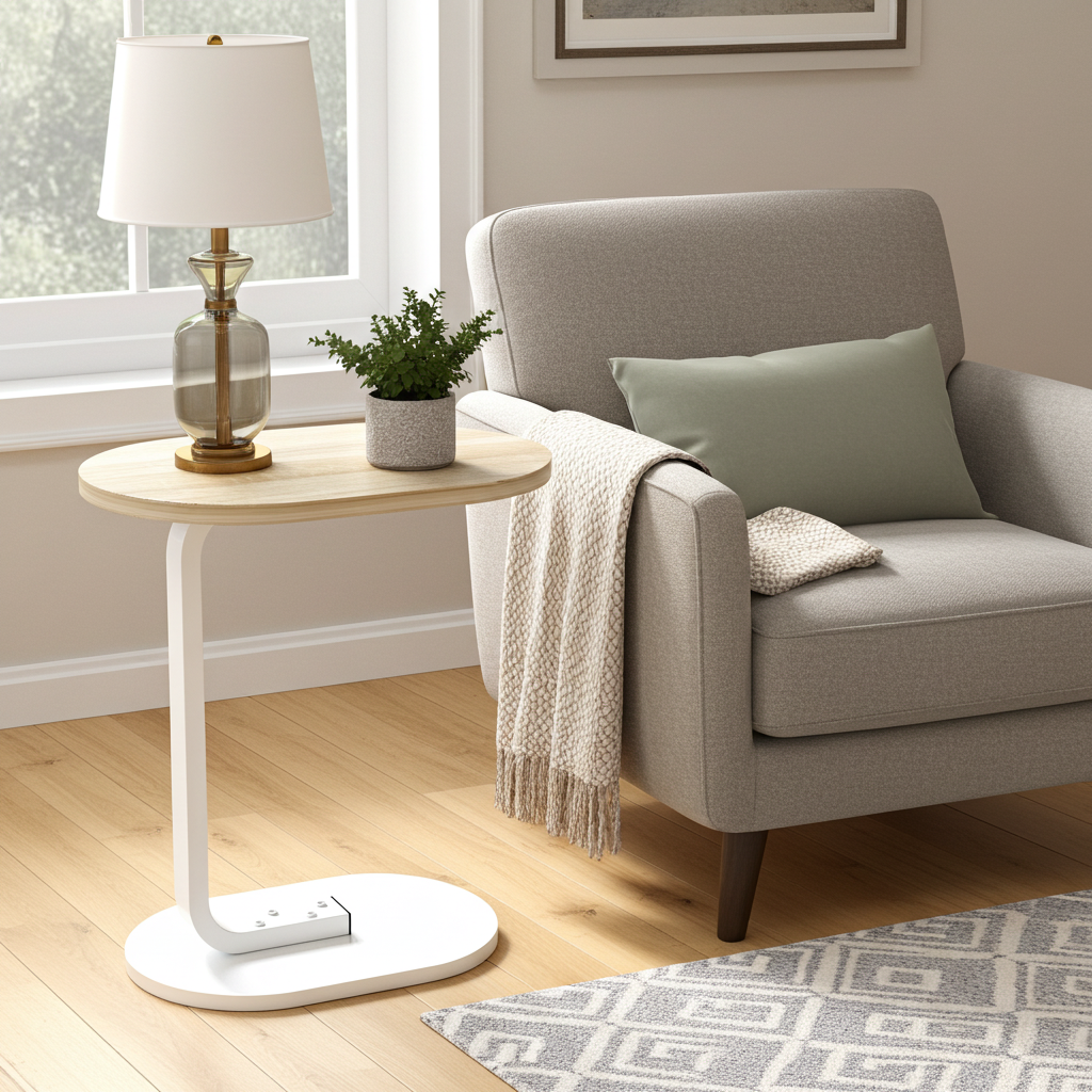 Cogency Sofa Bed Side Table Laptop Desk Accent Coffee Stand