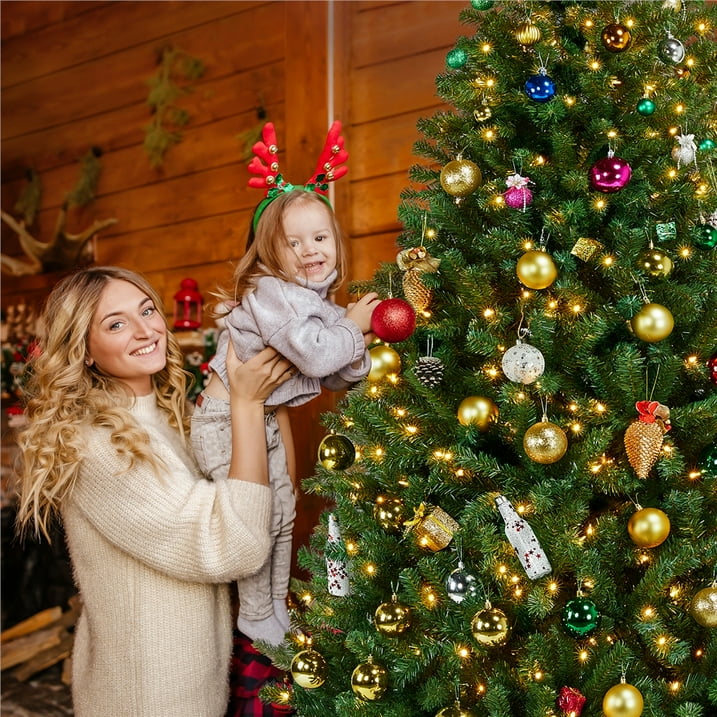 2.4m Lush Traditional Green Christmas Tree 1200 Tips